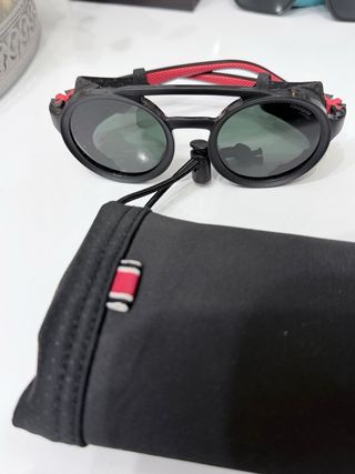 Gafas Carrera Estilo Aviador Negras Rojas