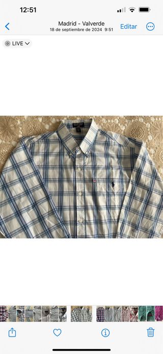 CAMISA MANGA LARGA “POLO JEANS CO. RALPH LAUREN” L