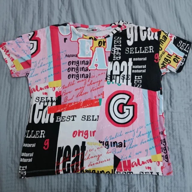 Camiseta Stradivarius multicolor talla M