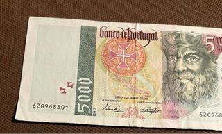 5000 Escudos Portugueses Billete