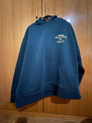 Sudadera Azul Marino con Logo Beverly Hills