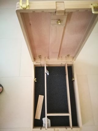 Caballete de madera plegable para mesa