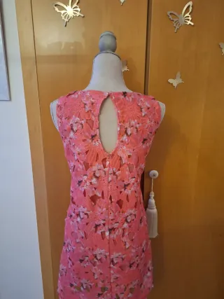 Vestido fucsia floral fiesta evento vintage y2k