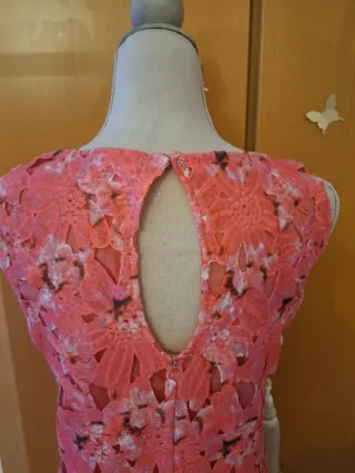 Vestido fucsia floral fiesta evento vintage y2k