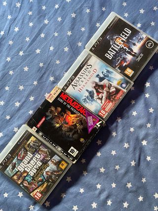 Lote 4 Juegos PS3: GTA, Assassin's Creed, MGS, BF3