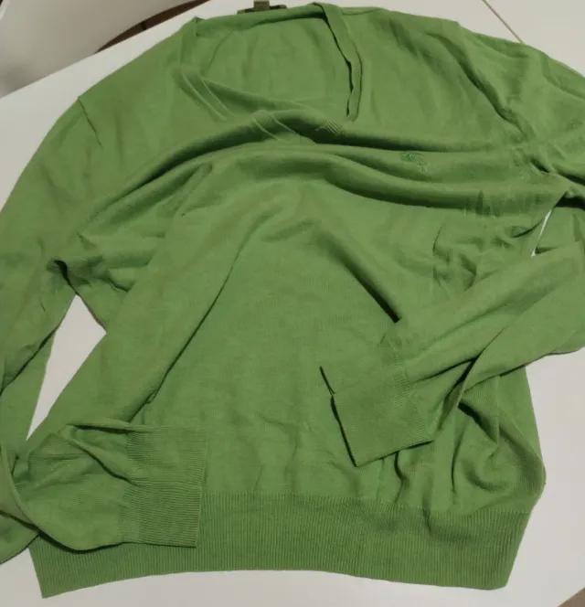 Maglioncino Burberry Brit Cotone Verde Tg M
