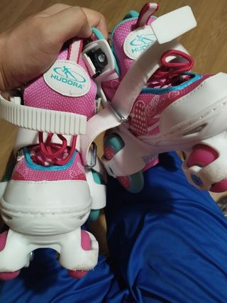 Patines HUDORA niña 4 ruedas Talla 30-33