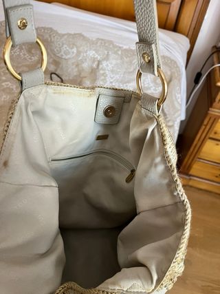 Bolso Tous Piel Patchwork Crochet