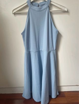 Vestido azul halter