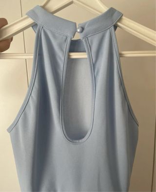 Vestido azul halter