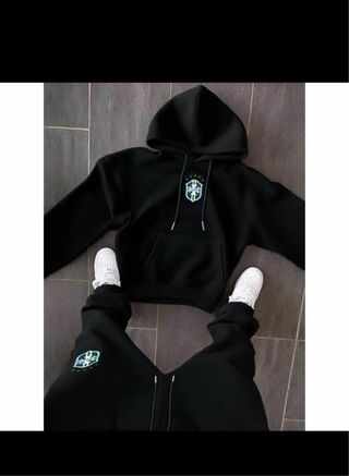 Conjunto Sudadera y Pantalón Gris o negro 