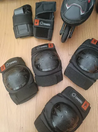 Patines en línea para niño con protecciones