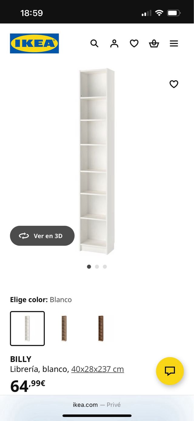IKEA Estantería librería blanca