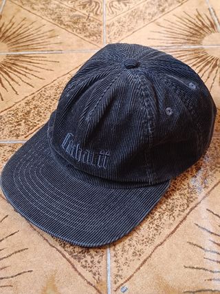 Gorra Carhartt Negra Corduroy