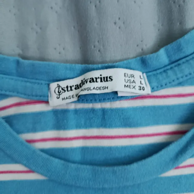 Top rayas azul, blanco y rojo - Talla L