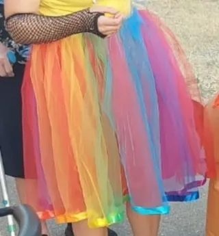 Disfraz Tutú Arcoíris. Mujer