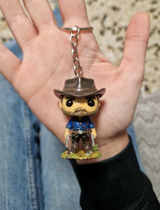 Llavero Arthur Morgan Resina 3D