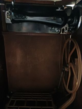 Mueble antiguo máquina coser Alfa