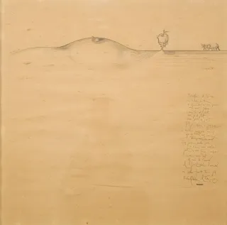 Joan Cruspinera - Dibuix original (1972) Raimon