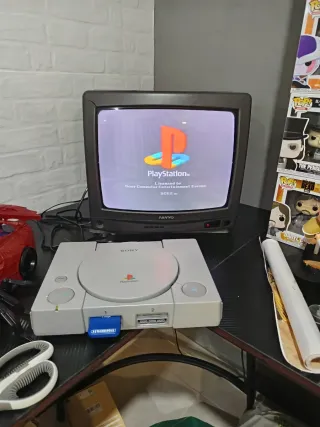 Consola PlayStation 1 (gris original)
