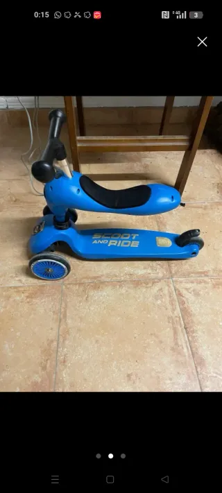 Patinete Scoot and Ride azul