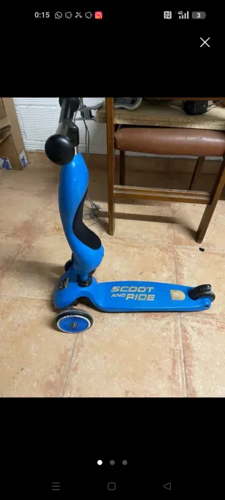 Patinete Scoot and Ride azul
