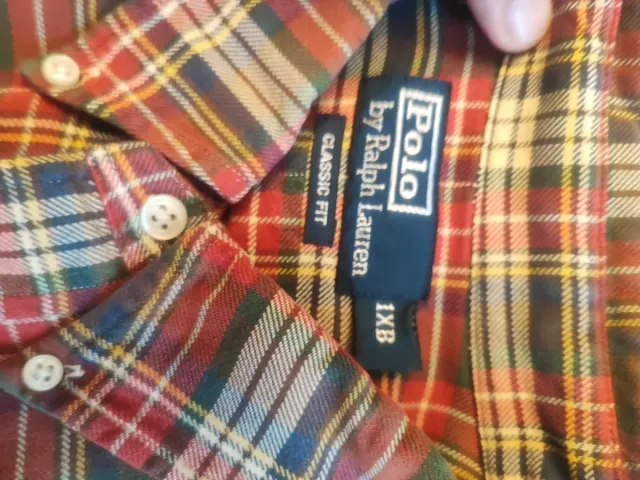 Camisa Polo Ralph Lauren 1XB Classic Fit Tartán