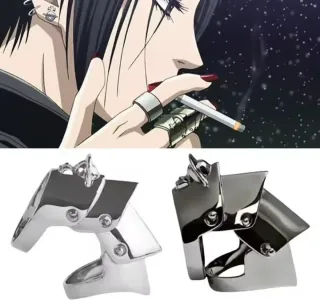 Anillo Cosplay Anime Plata Ajustable