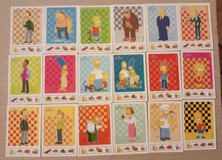 28 carte vintage Simpson miste