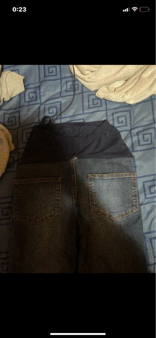 Pantalones premamá vaqueros azules