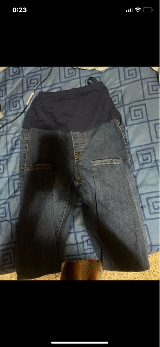 Pantalones premamá vaqueros azules