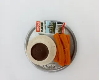 Imán Nevera Madrid Churros Chocolate