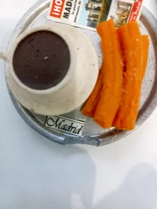 Imán Nevera Madrid Churros Chocolate