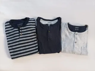 Lote 3 Camisetas Manga Larga Hombre Talla M