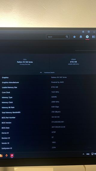RX 580 AORUS 8GB GDDR5 Tarjeta Gráfica