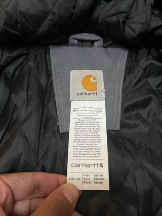 Chaqueta Carhartt Gris con Capucha