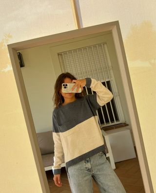 Jersey bicolor Vintage 