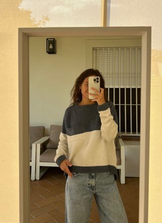 Jersey bicolor Vintage 