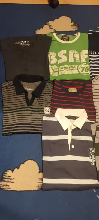 Lote camisetas  polos Hombre Talla L/M manga larga