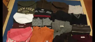 Lote Ropa Hombre 28 jerseys y sudaderas Talla L 