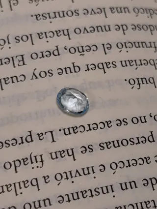 Aguamarina natural ovalada