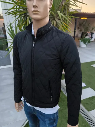 Chaqueta acolchada hombre azul marino 