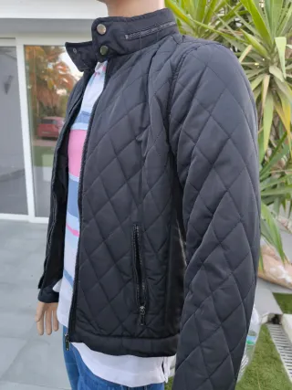 Chaqueta acolchada hombre azul marino 