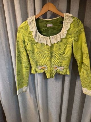 Corpiño de Fallera Verde y Dorado