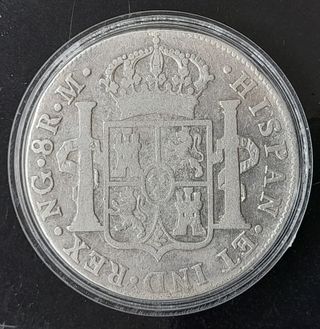 8 Reales 1818 M NG-Guatemala ¡Plata! Fernando VII