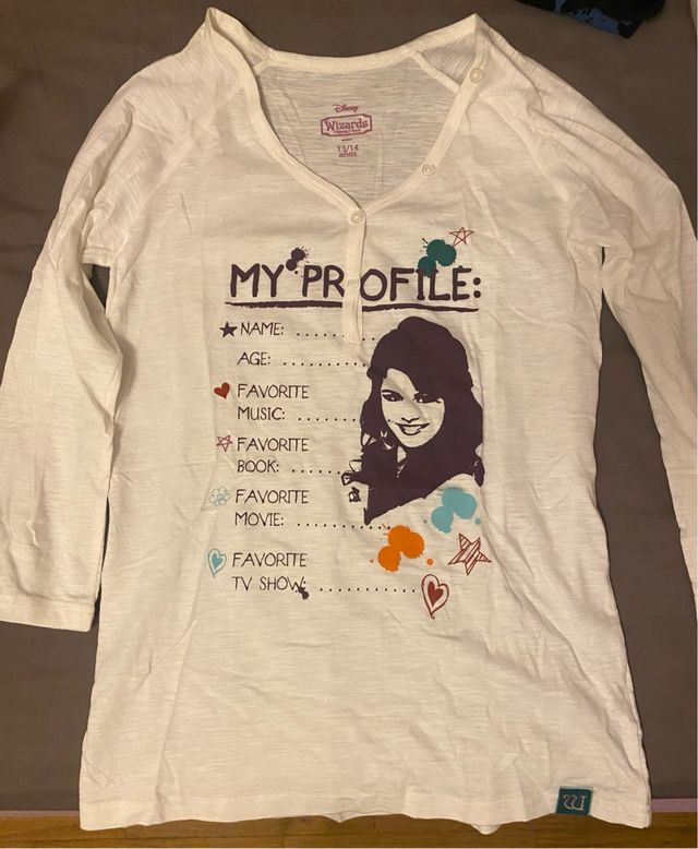 Camiseta Disney Wizards Manga Larga Niña