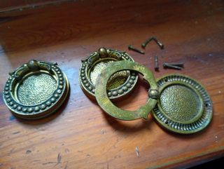 Tiradores antiguos bronce macizo