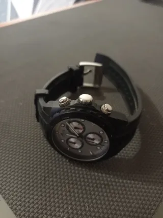Reloj Lotus Cronógrafo Negro y Plateado