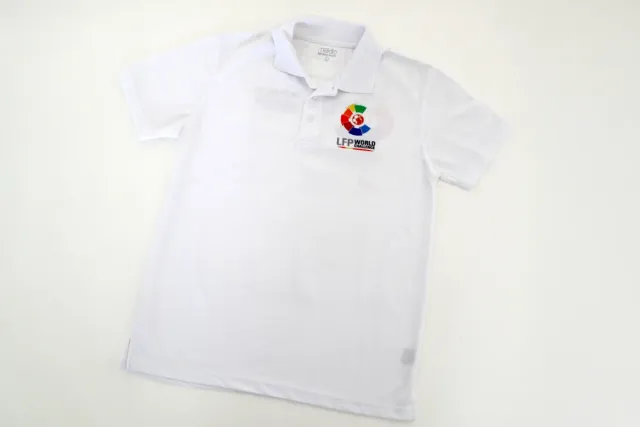 Polo blanco LFP World Challenge. Talla L