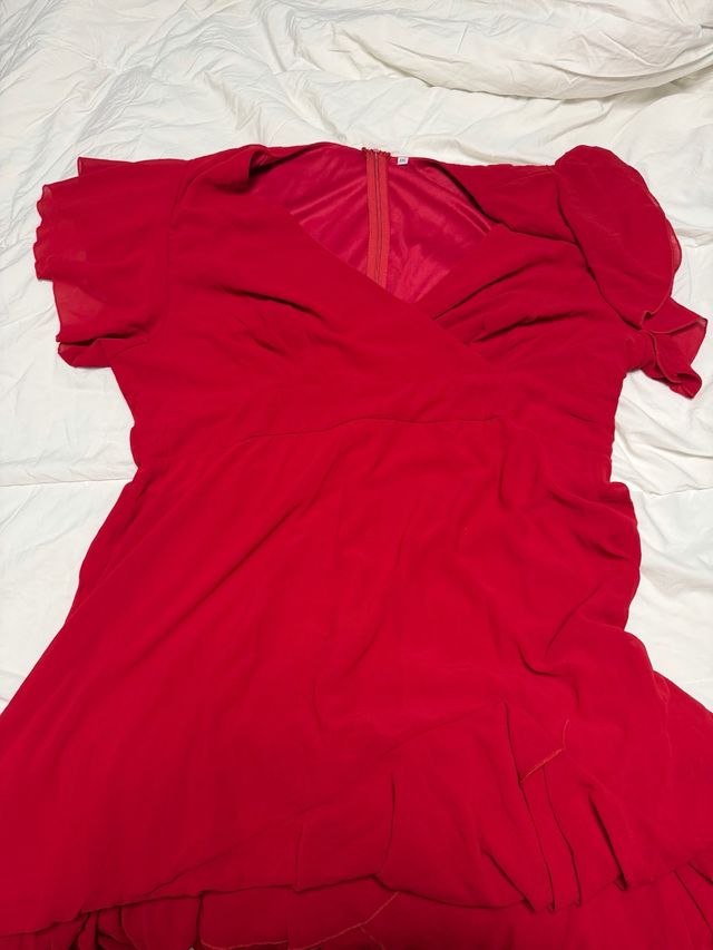 Vestido rojo mujer